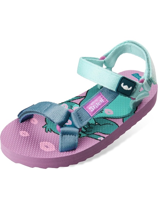 Disney Other - Kids' Pink & Teal Adjustable Outdoor Sandals slippers lilo & stitch girl 3y